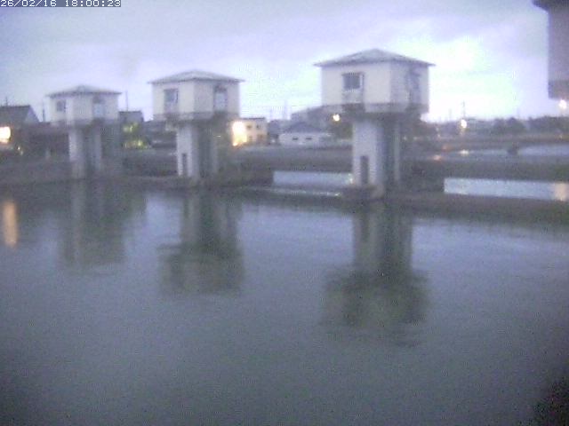 橋津川水門２（上流）2026/02/17 18:20:00