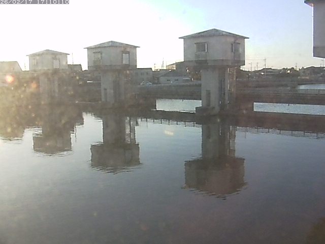 橋津川水門２（上流）2026/02/17 18:20:00
