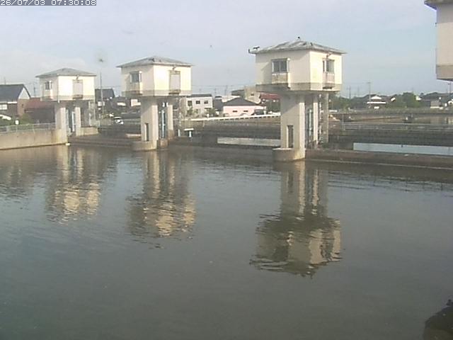 橋津川水門２（上流）2026/07/03 8:30:00