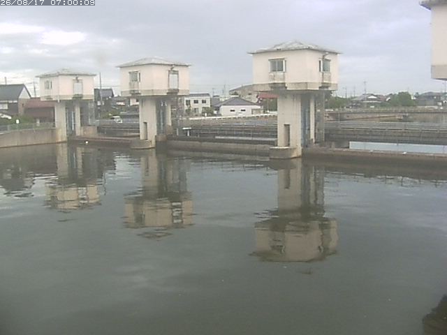 橋津川水門２（上流）2026/08/17 20:40:00