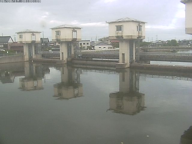 橋津川水門２（上流）2026/08/17 20:40:00