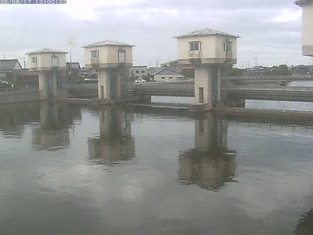 橋津川水門２（上流）2026/08/17 20:40:00
