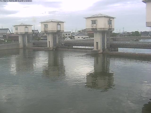 橋津川水門２（上流）2026/08/17 20:40:00