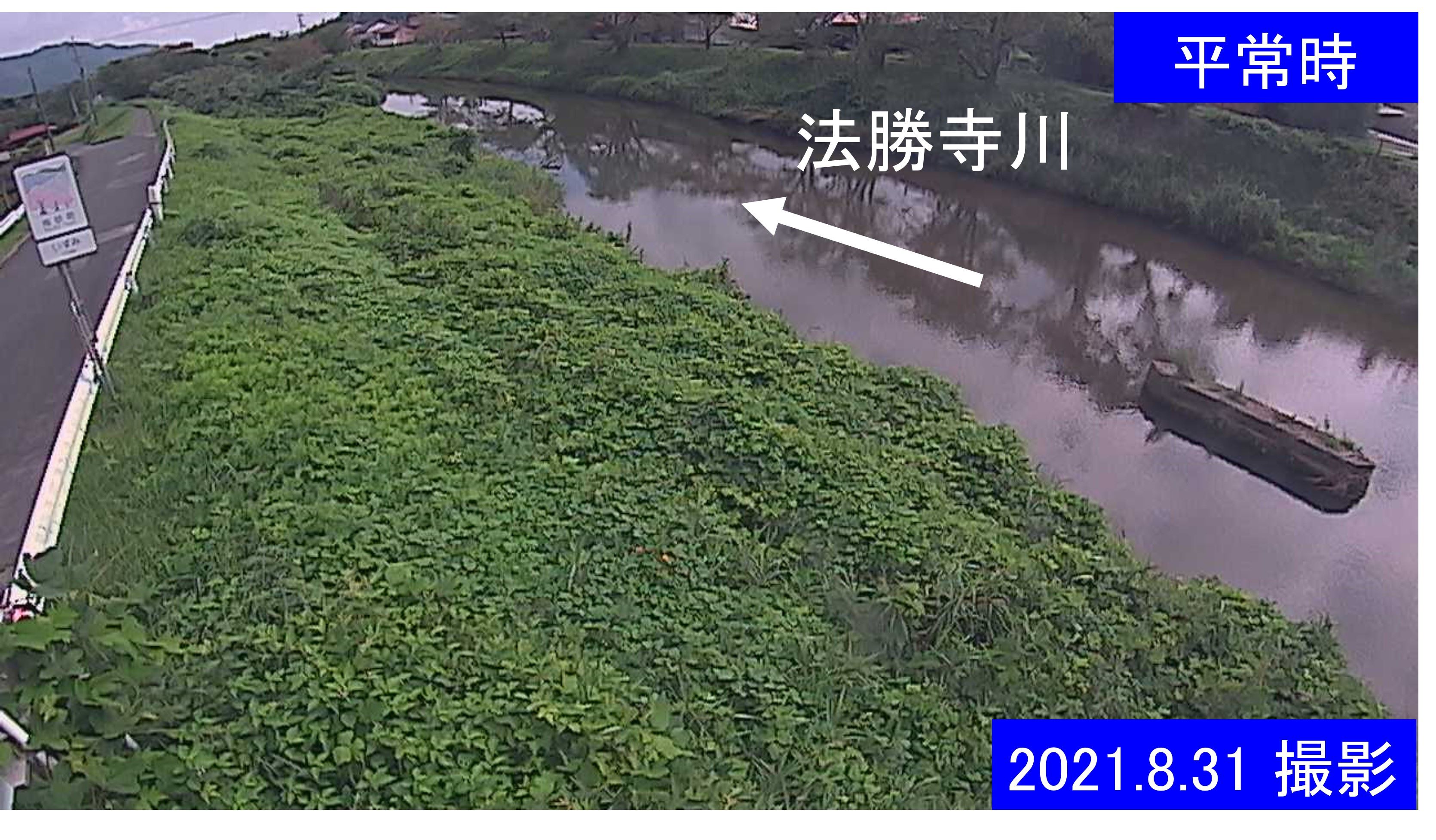 清水　法勝寺川 9k906 左岸(通常の水位)