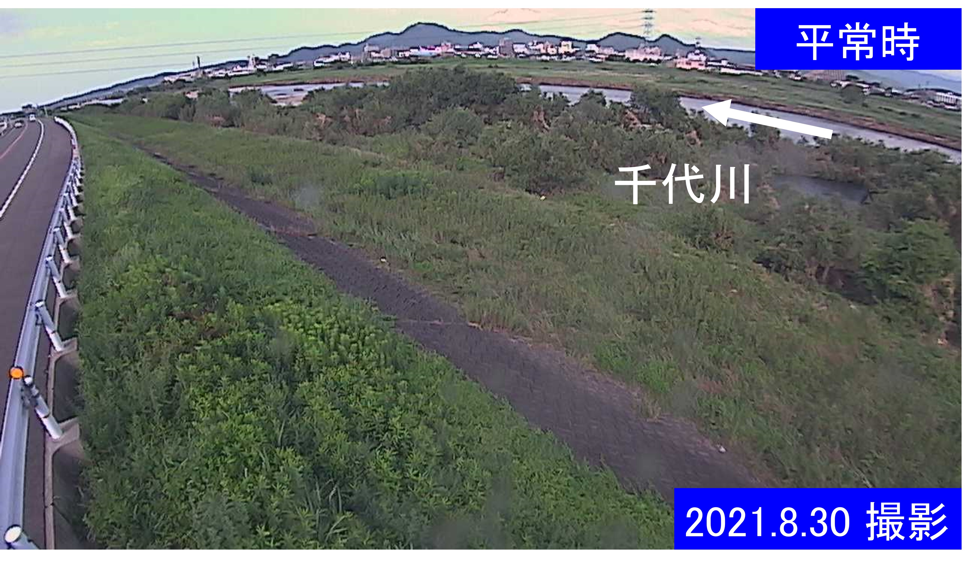 千代川　6.8ｋｍ左岸(通常の水位)