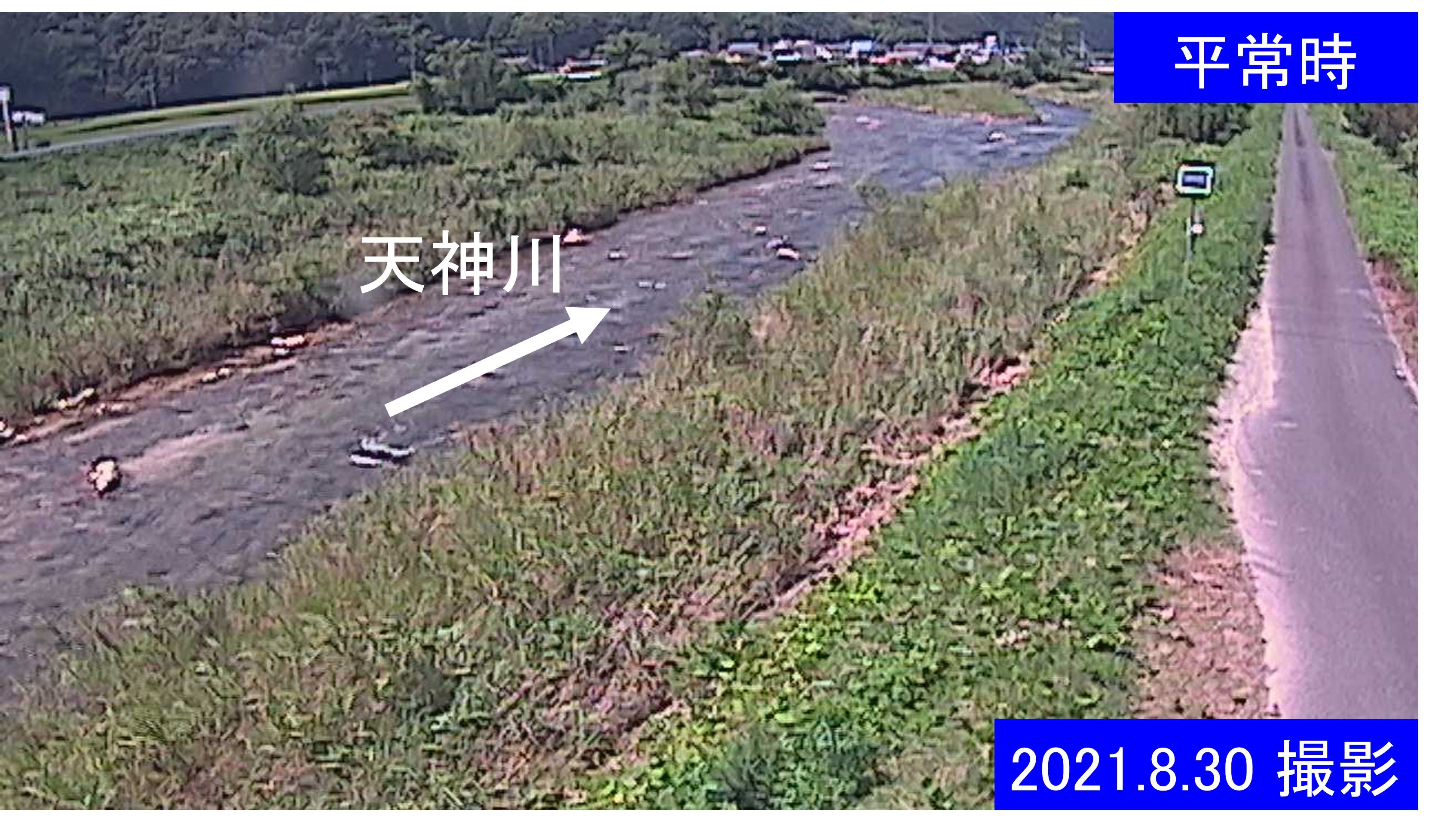 天神川　12ｋ300右岸(通常の水位)