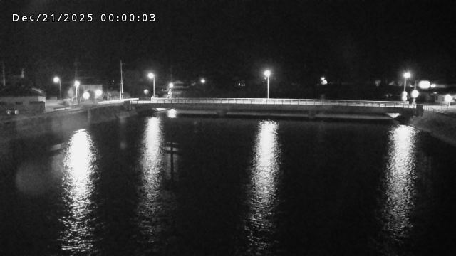 橋津川水門１（下流）2025/12/21 22:50:00