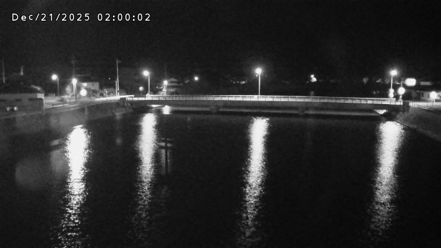 橋津川水門１（下流）2025/12/21 22:50:00