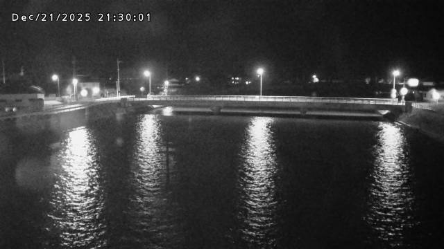 橋津川水門１（下流）2025/12/21 22:50:00