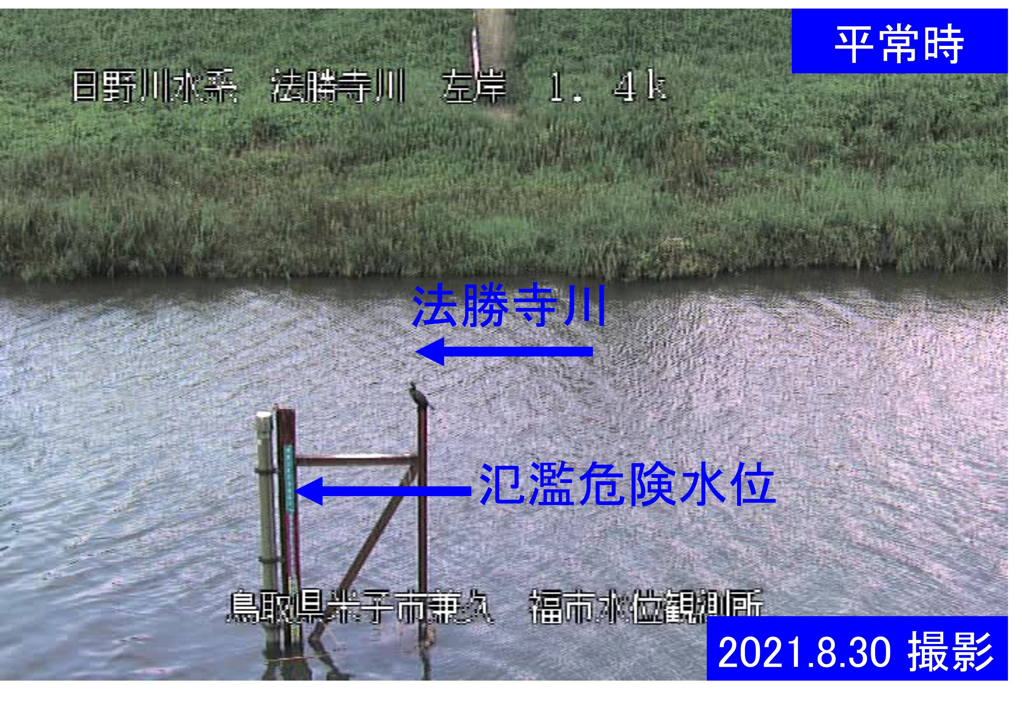 福市水位観測所(通常の水位)