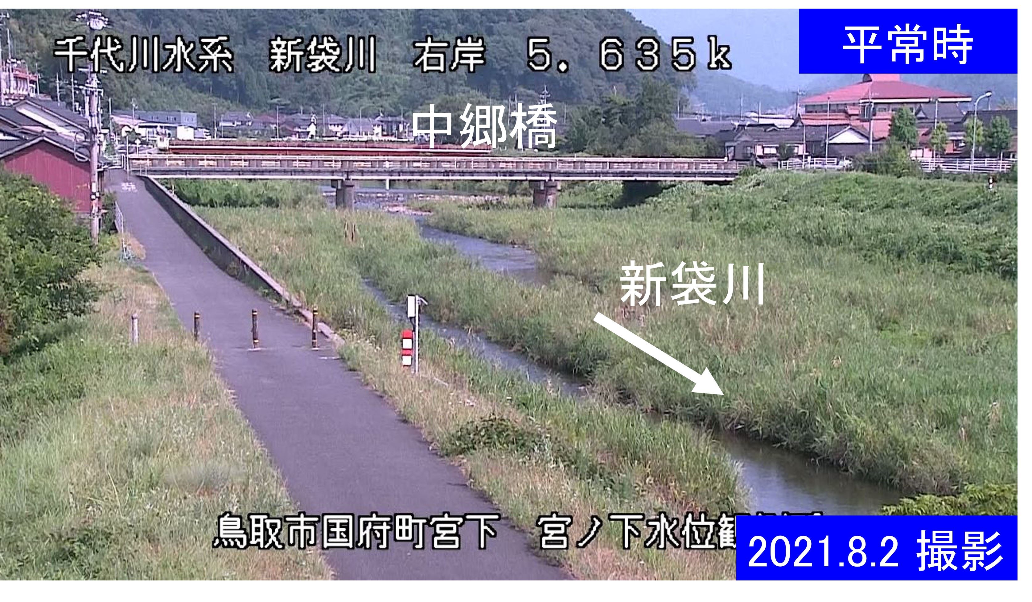 宮ノ下水位観測所(通常の水位)