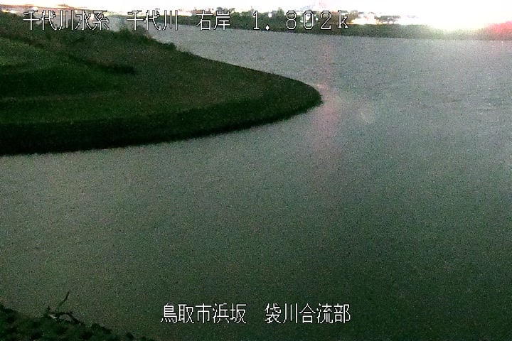 袋川合流部