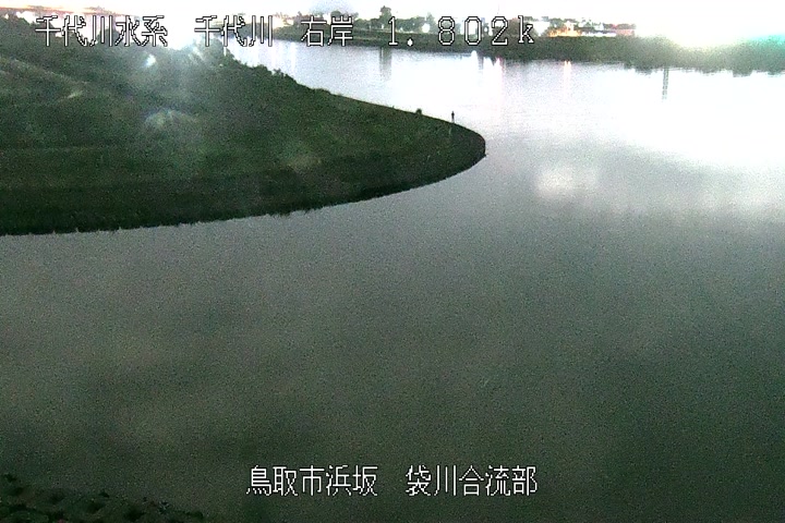 袋川合流部