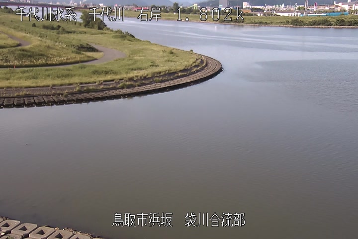 袋川合流部