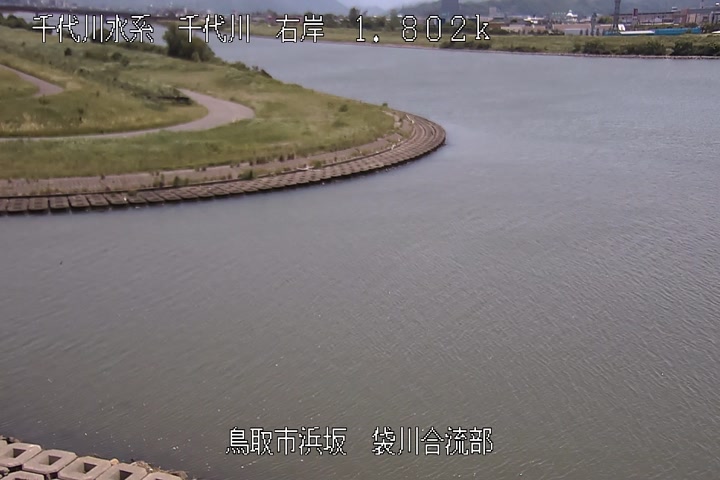 袋川合流部