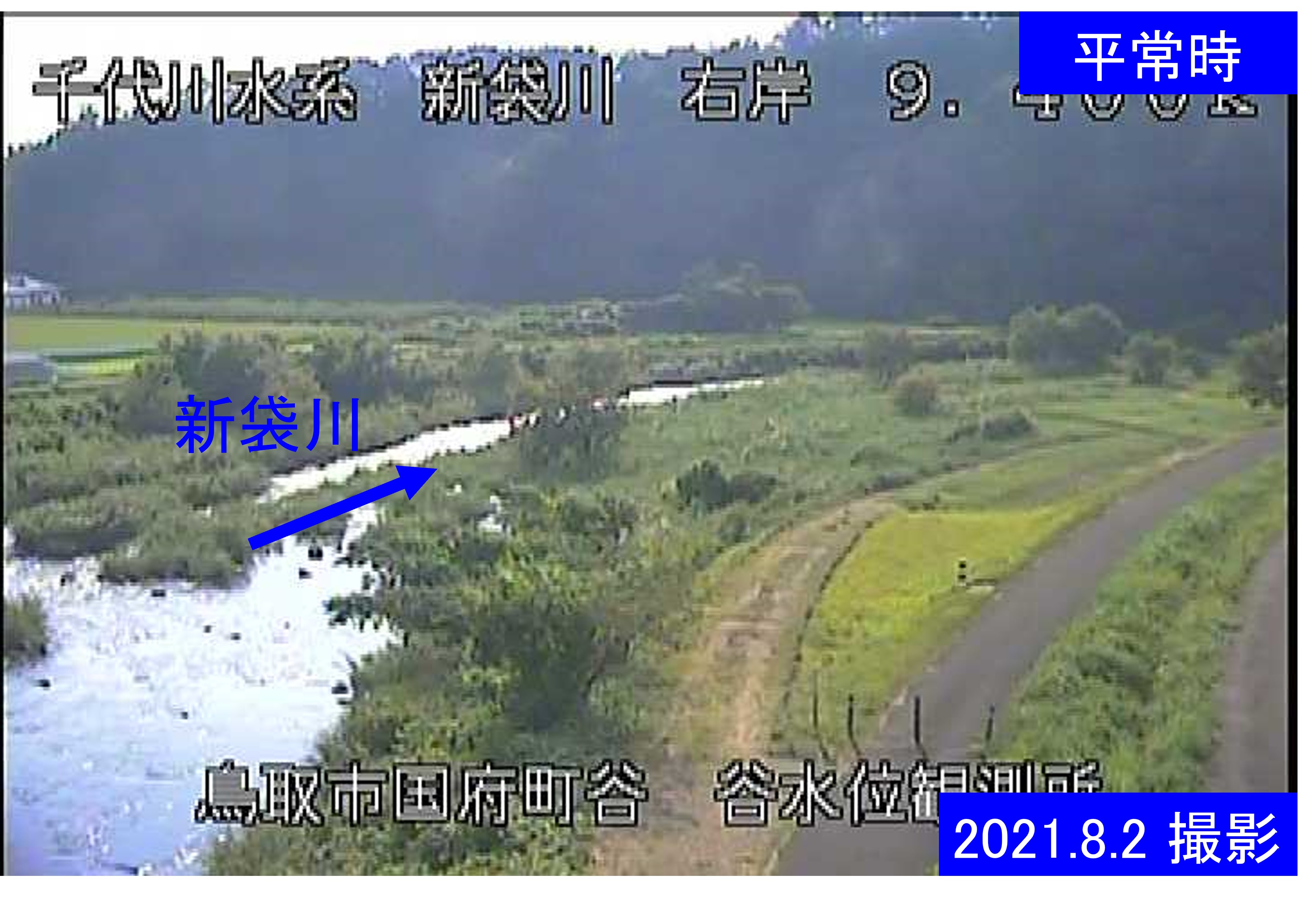 谷水位観測所(通常の水位)